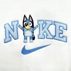 Nike Bluey HOODIE Embroidered Adult Unisex Hooded Sweatshirt